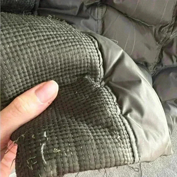 Womens Michael kors army green puffer coat with removable faux fur collar medium - Picture 6 of 9